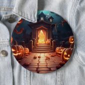 Glows Pumpkin Halloween Button (Beispiel)
