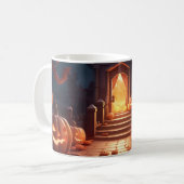Glows Pumpkin Halloween Kaffeetasse (Vorderseite Links)