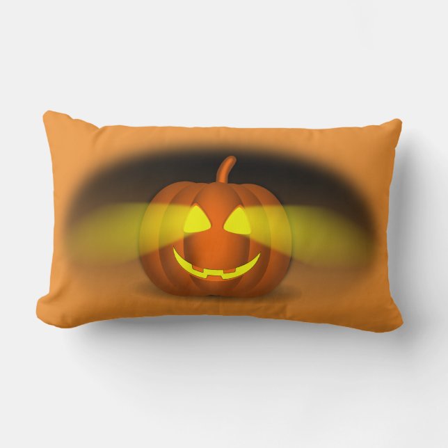 Glows Pumpkin - Lendenkissen (Vorderseite)