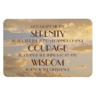 Glows Sky Serenity Gebet Flexi Magnet