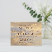 Glows Sky Serenity Gebet Postcard Postkarte (Stehend Vorderseite)