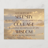Glows Sky Serenity Gebet Postcard Postkarte (Vorderseite)