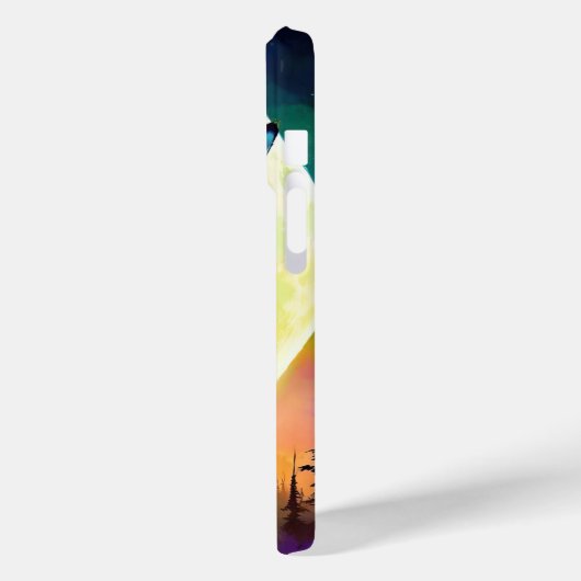 Glows Wolf Case-Mate iPhone Hülle (Rückseite / Links)