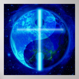 Glows Yang Yang Earth Cross Poster