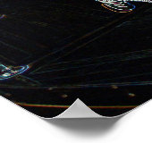 Glows Zebra Poster (Ecke)