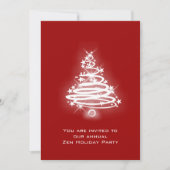 Glows Zen Weihnachtsbaum Einladung (Vorderseite)