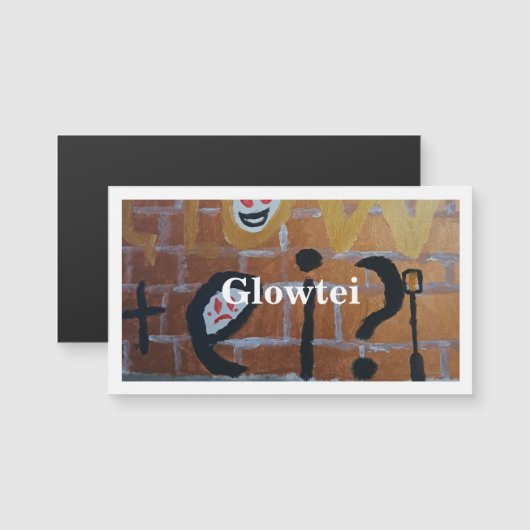 Glowtei magnetkarte (Vorne/Hinten)