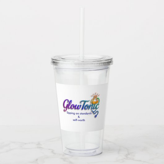 GlowTonic: Glow On The Go Plastic Tumbler - 16oz Acryltrinkbecher (Vorderseite)