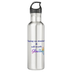 GlowTonic: Glow On the Go Water Flasche - 24oz Edelstahlflasche
