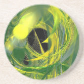 Glowworm Abstrakt Getränkeuntersetzer (Vorne)