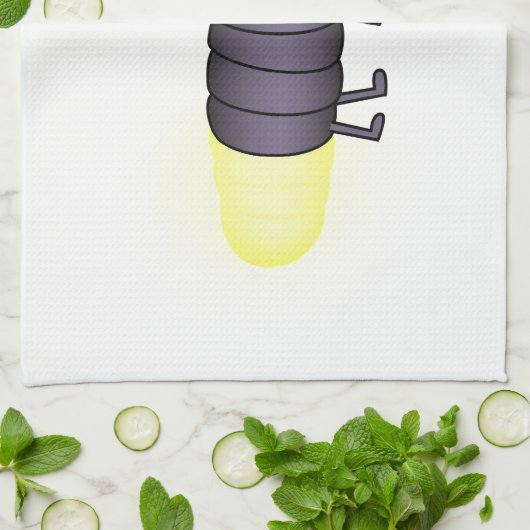 Glowworm Geschirrtuch (Gefaltet)