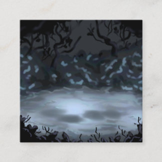 Glowy Clearing Quadratische Visitenkarte