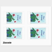 Gloxinia African Violet Blume Custom Stickers (Blatt)
