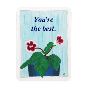 Gloxinia Blume, Sie sind die besten, flexiblen Mag Magnet