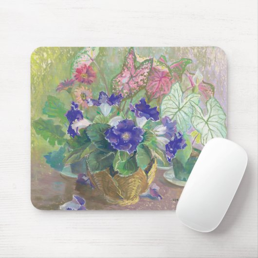Gloxinia-Blumen-Mausunterlage Mousepad (Mit Mouse)