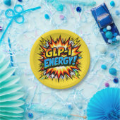 GLP-1 Energie Comic Pop Art Pappteller (Party)