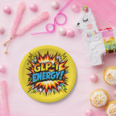 GLP-1 Energie Comic Pop Art Pappteller (Party)
