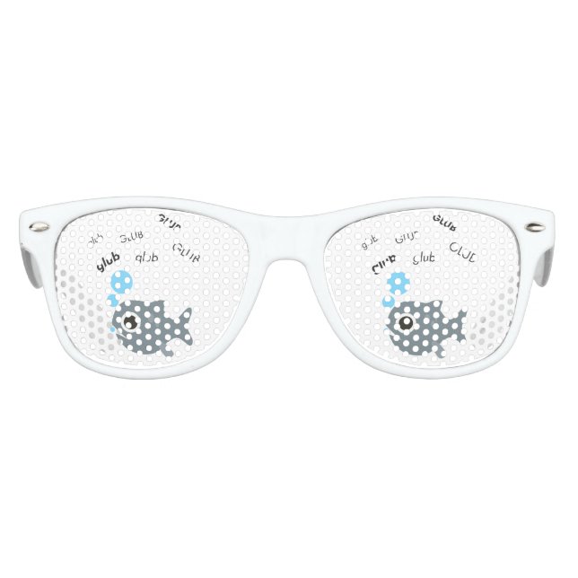 Glub Fish Niedlich Emoji Sonnenbrille (Vorderseite)