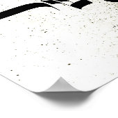 Glück, א ו ר, hebräische Kalligraphie, Wall Art Poster (Ecke)