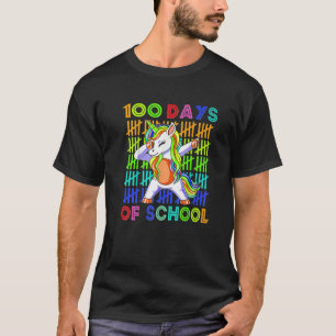 Glück 100 Tage der Schule Unicorn Lover T-Shirt
