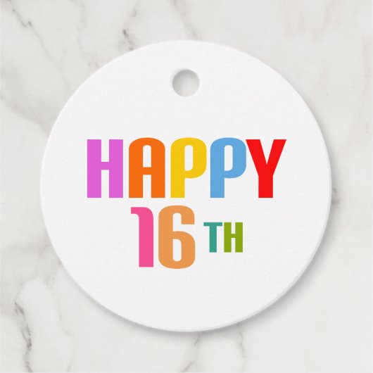 Glück 16. geschenkanhänger (Vorderseite)