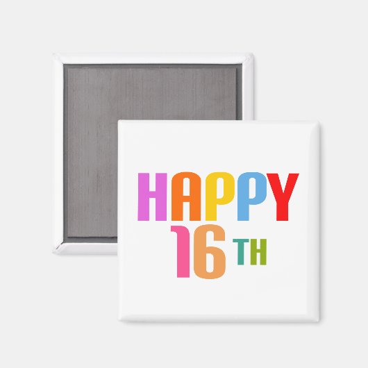 Glück 16. magnet (Vorderseite/Rückseite)