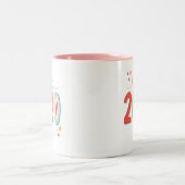 Glück 2020 Tasse für neue Jahre (Mittel)