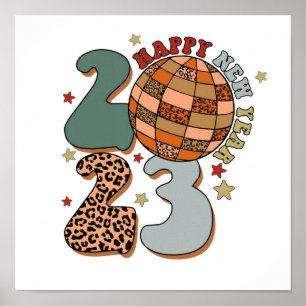 Glück 2023 Neujahr 2023 Frohes Neues Jahr Poster