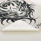 Glück 2024 Jahr des Schwarzen Drachen-Gesichts Sherpadecke (3/4)