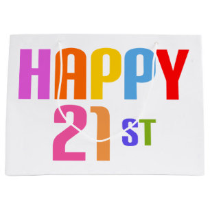 Glück 21. große geschenktüte