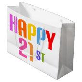 Glück 21. große geschenktüte (Vorderseite Schrägansicht)