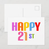 Glück 21. postkarte (Vorne/Hinten)