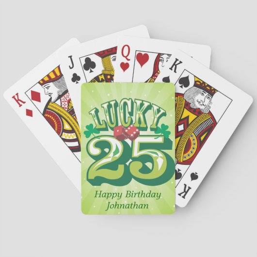 Glück 25 Custom Spielkarten (Rückseite)