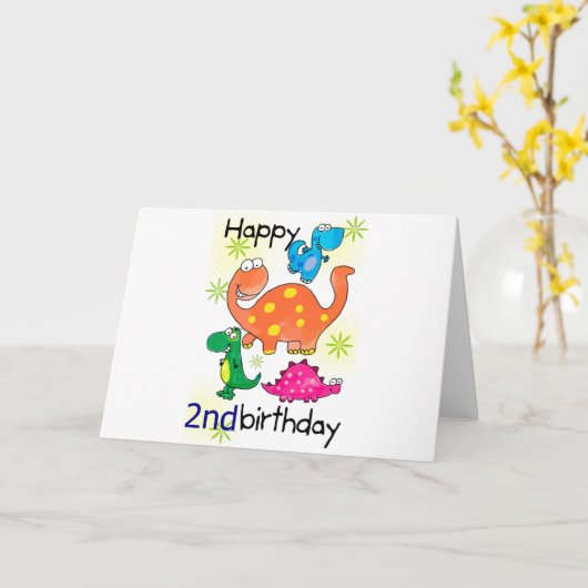 GLÜCK ***2.*** GEBURTSTAG KARTE (Gelbe Blume)