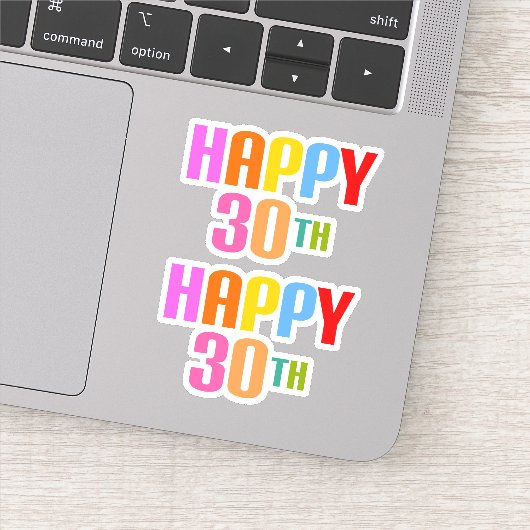 Glück 30. aufkleber (Detail)