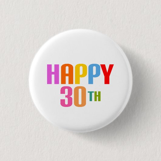 Glück 30. button (Vorderseite)