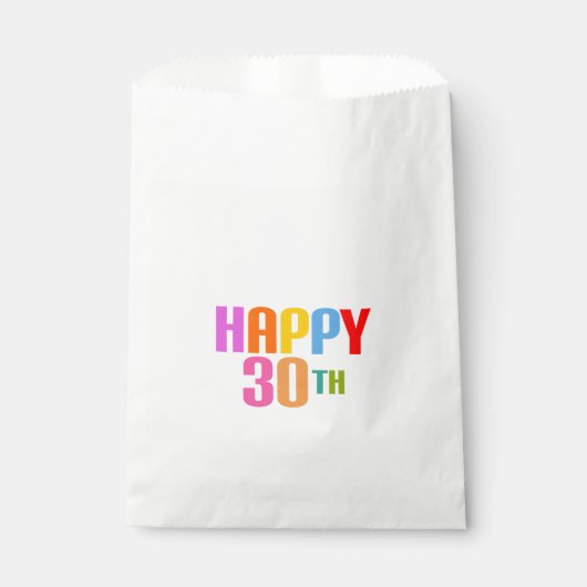 Glück 30. geschenktütchen (Vorderseite)