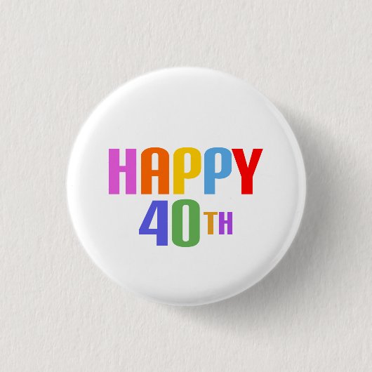 Glück 40. button (Vorderseite)