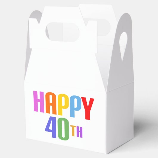 Glück 40. geschenkschachtel (Geöffnet)