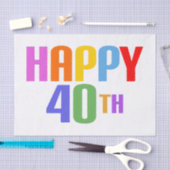 Glück 40. seidenpapier (Handwerk)