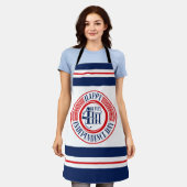 Glück 4. Juli Abzeichen Red White Blue Schürze (Getragen)