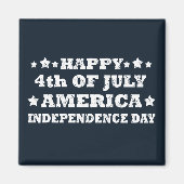 Glück 4. Juli Amerika Magnet (Vorne)