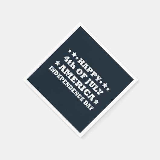 Glück 4. Juli Amerika Serviette (Ecke)