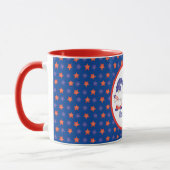 Glück 4. Juli Gnomes Red White Blue Tasse (Links)