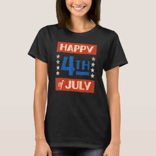 Glück 4. Juli Gott segne Amerika T-Shirt
