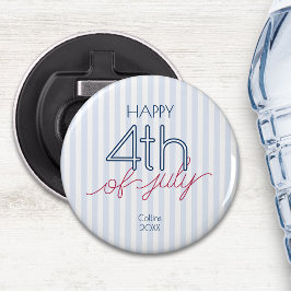 Glück 4. Juli Sommer Patriotic Red White Blue Flaschenöffner