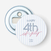 Glück 4. Juli Sommer Patriotic Red White Blue Flaschenöffner (Vorderseite)