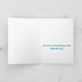 Glück 4. Juli Wasserfarbeis Karte (Innenseite)