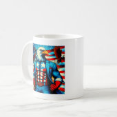 Glück 4. JULY T - Shirt Kaffeetasse (Vorderseite Links)
