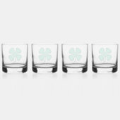 Glück 4 Leaf Irish Clocks Set 4 Whiskyglas (Hinten)